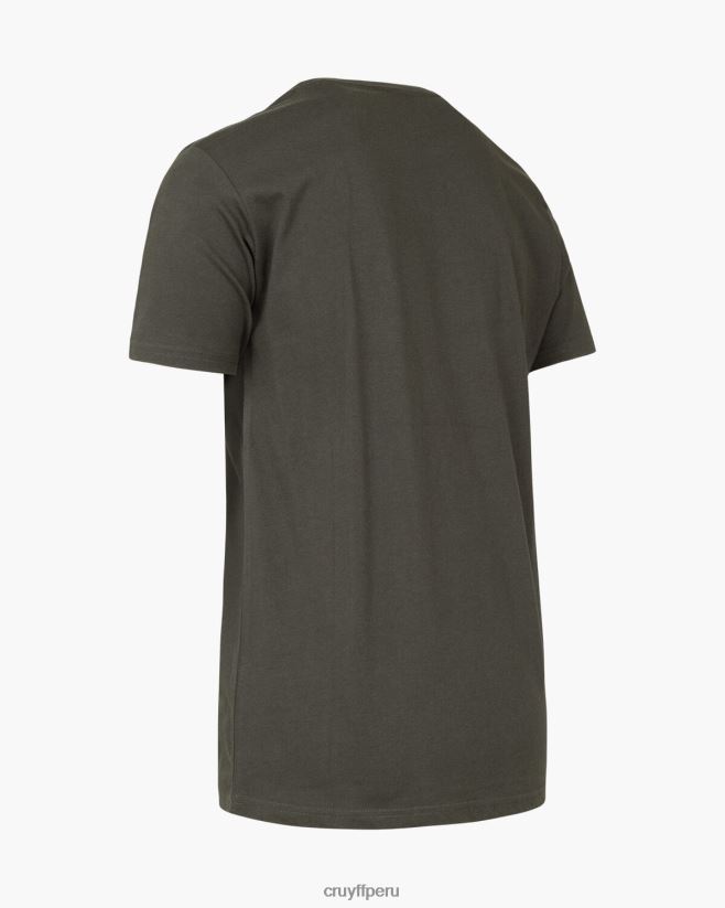 educación física Cruyff camiseta de refuerzo ejercito verde 42TR2013 hombres camiseta