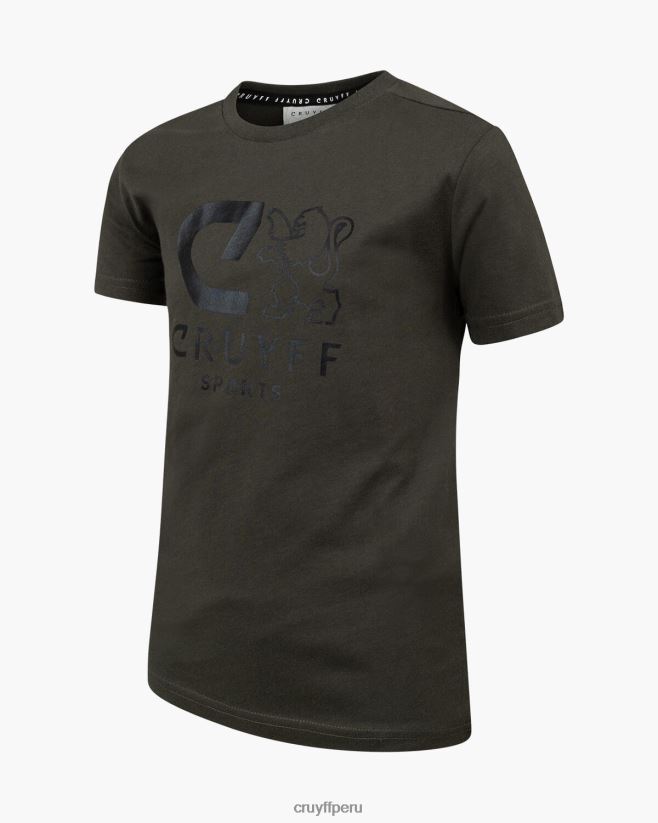 educación física Cruyff camiseta de refuerzo ejercito verde 42TR2063 hombres camiseta