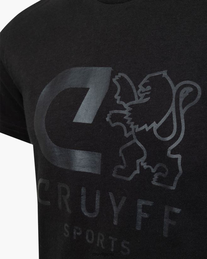 educación física Cruyff camiseta de refuerzo negro 42TR2032 hombres camiseta