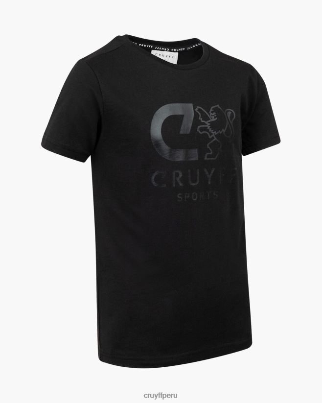 educación física Cruyff camiseta de refuerzo negro 42TR2032 hombres camiseta