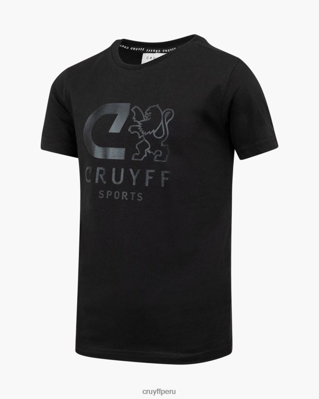 educación física Cruyff camiseta de refuerzo negro 42TR2080 hombres camiseta