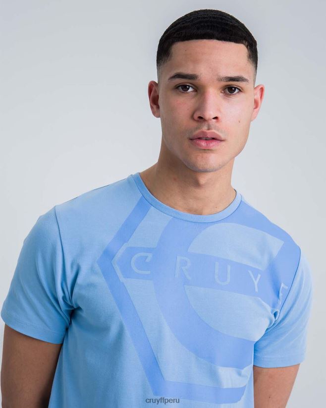 educación física Cruyff camiseta de saúl azul 42TR20891 hombres camiseta
