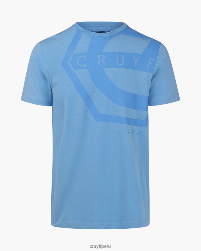 educación física Cruyff camiseta de saúl azul 42TR20891 hombres camiseta