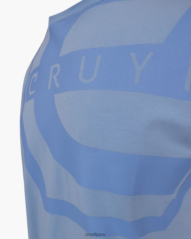 educación física Cruyff camiseta de saúl azul 42TR20891 hombres camiseta