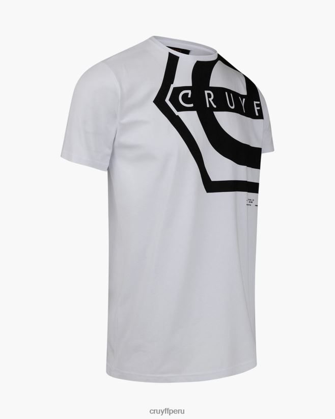 educación física Cruyff camiseta de saúl blanco negro 42TR20890 hombres camiseta