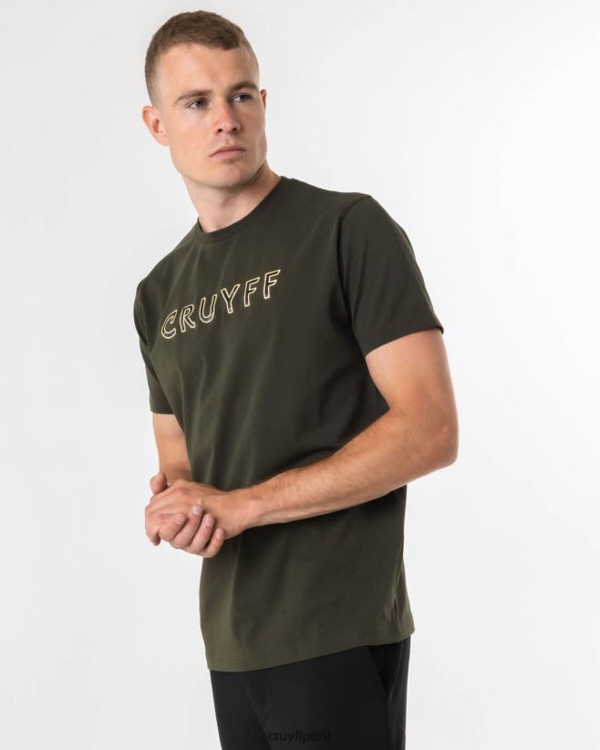 educación física Cruyff camiseta de sueros verde 42TR20609 hombres camiseta