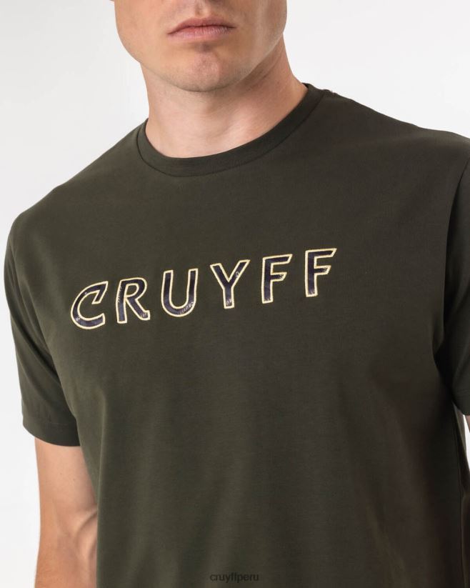 educación física Cruyff camiseta de sueros verde 42TR20609 hombres camiseta