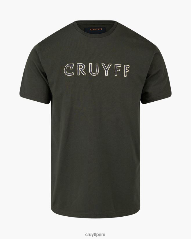 educación física Cruyff camiseta de sueros verde 42TR20609 hombres camiseta