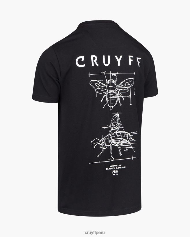 educación física Cruyff camiseta del paquete de la ciudad negro 42TR20676 hombres camiseta