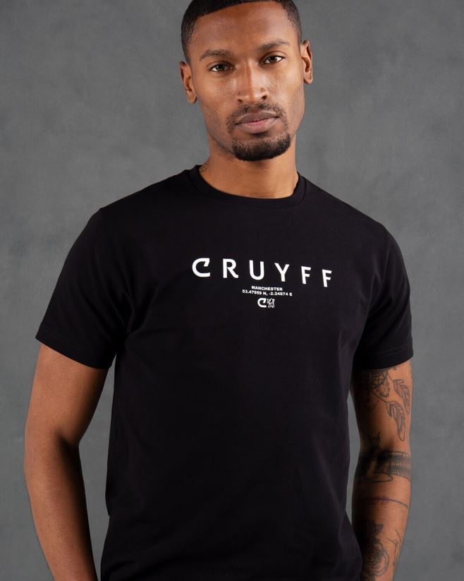 educación física Cruyff camiseta del paquete de la ciudad negro 42TR20676 hombres camiseta