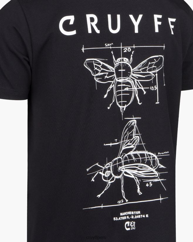 educación física Cruyff camiseta del paquete de la ciudad negro 42TR20676 hombres camiseta