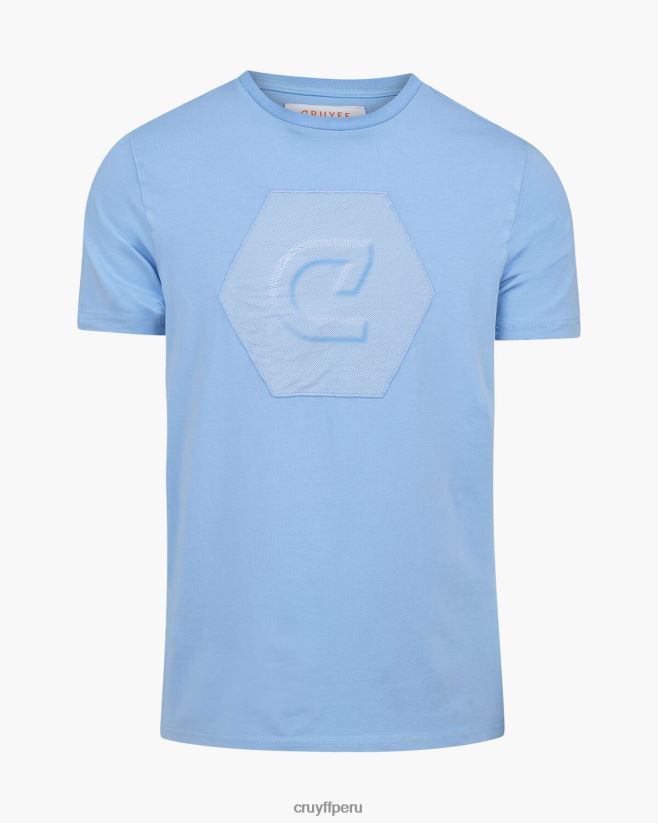 educación física Cruyff camiseta eduardo azul 42TR20693 hombres camiseta