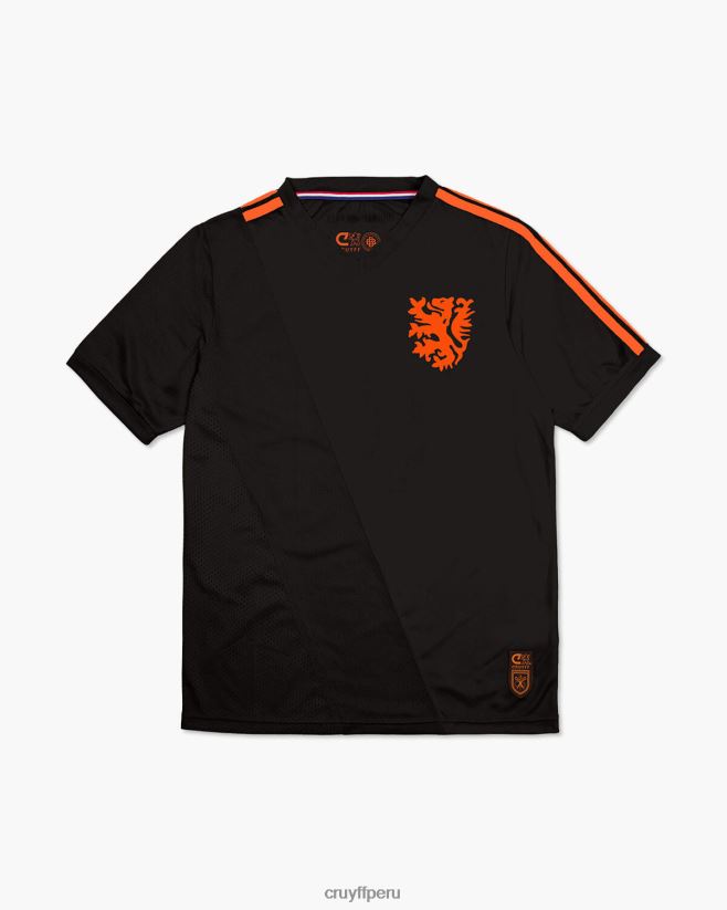educación física Cruyff camiseta euro negro 42TR20843 hombres camiseta