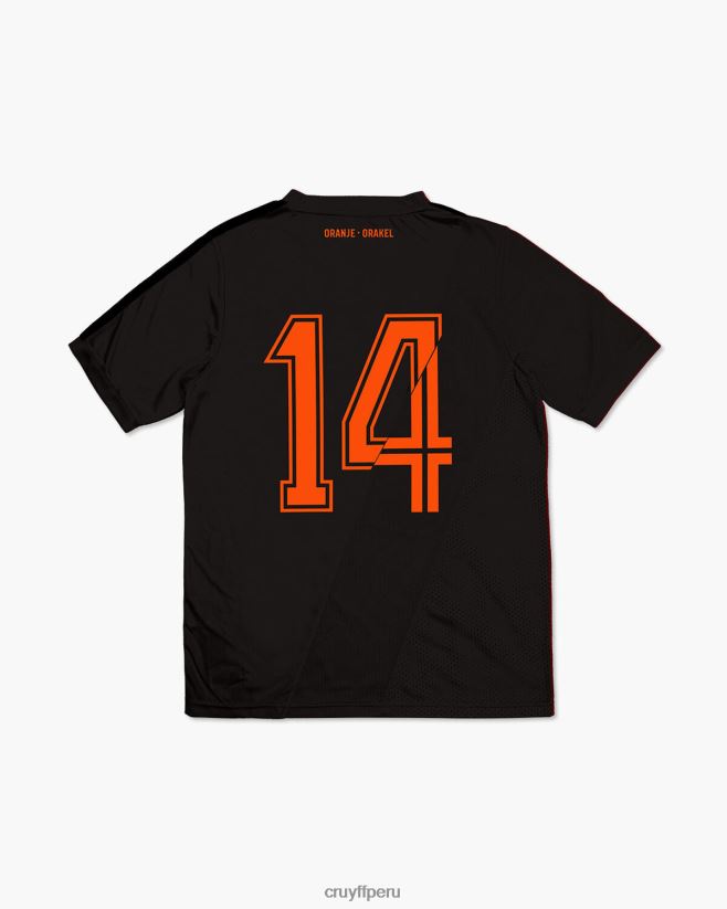 educación física Cruyff camiseta euro negro 42TR20843 hombres camiseta
