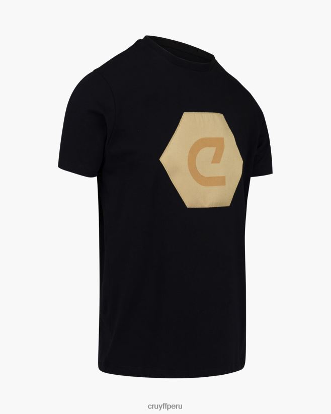 educación física Cruyff camiseta francisco negro 42TR20912 hombres camiseta