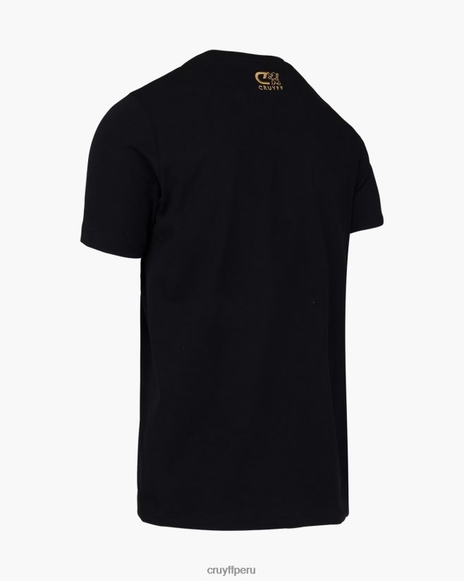 educación física Cruyff camiseta francisco negro 42TR20912 hombres camiseta