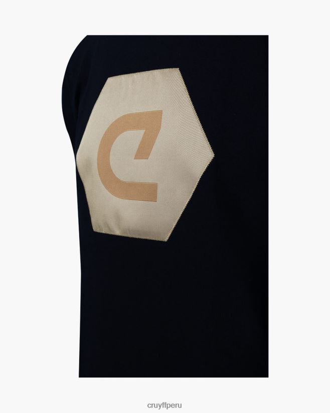 educación física Cruyff camiseta francisco negro 42TR20912 hombres camiseta