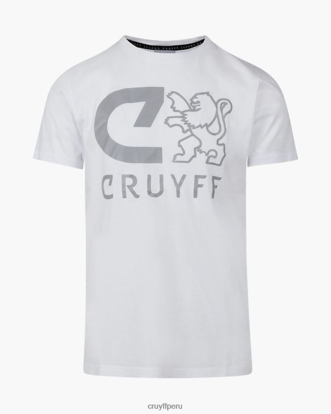 educación física Cruyff camiseta hernandez ss blanco 42TR20668 hombres camiseta