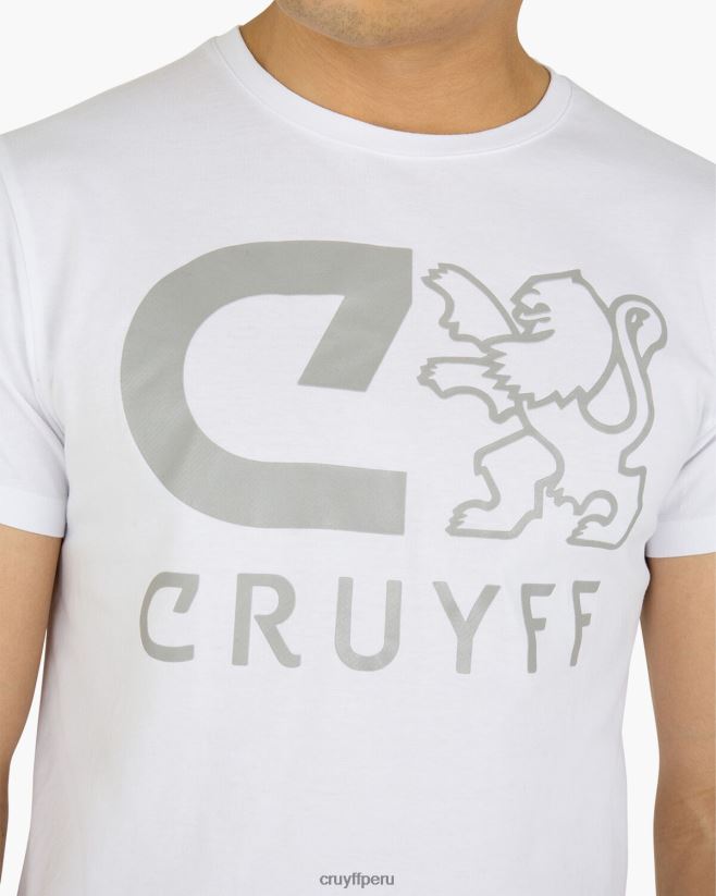 educación física Cruyff camiseta hernandez ss blanco 42TR20668 hombres camiseta