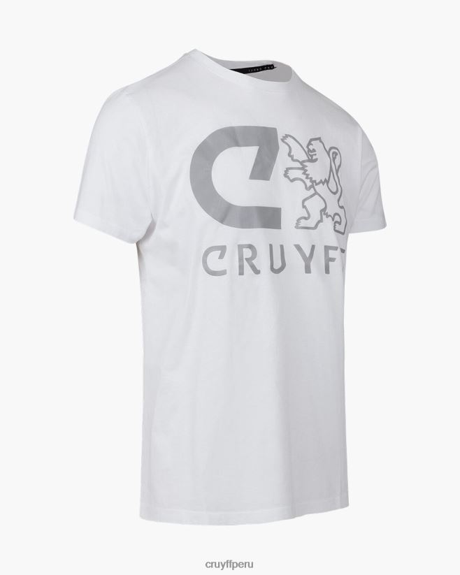 educación física Cruyff camiseta hernandez ss blanco 42TR20668 hombres camiseta