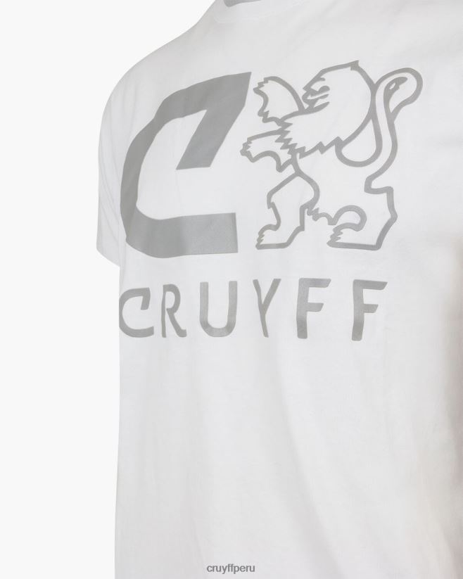 educación física Cruyff camiseta hernandez ss blanco 42TR20668 hombres camiseta