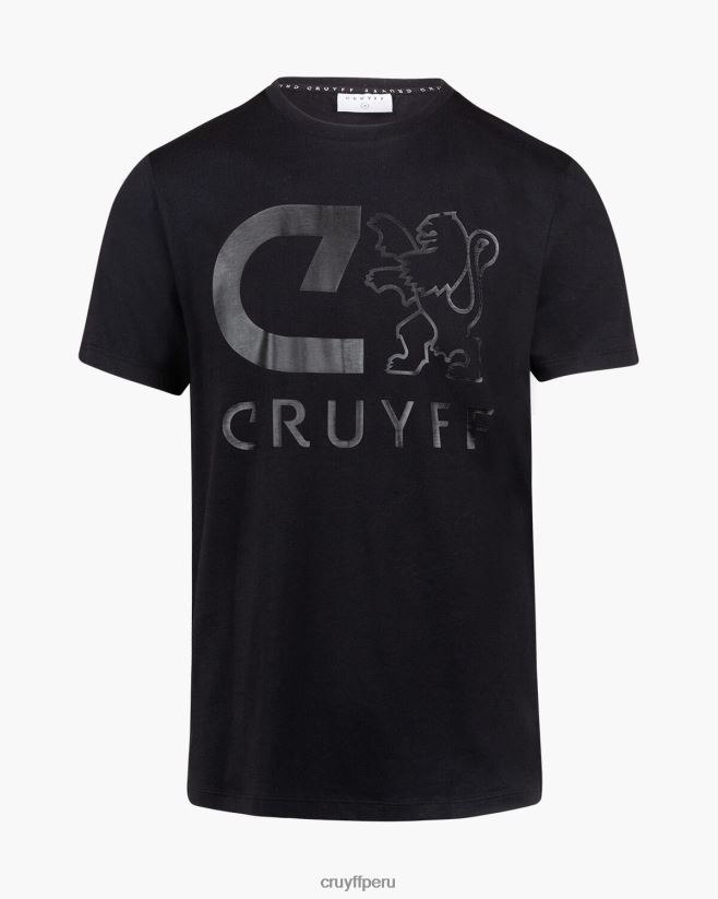 educación física Cruyff camiseta hernandez ss negro 42TR20667 hombres camiseta