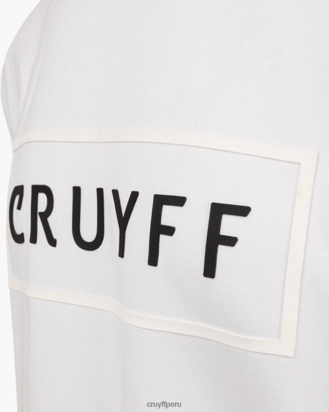 educación física Cruyff camiseta kai blanco 42TR2048 hombres camiseta