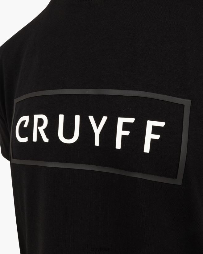 educación física Cruyff camiseta kai negro 42TR2047 hombres camiseta