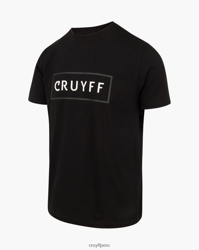 educación física Cruyff camiseta kai negro 42TR2047 hombres camiseta