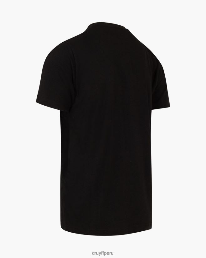 educación física Cruyff camiseta kai negro 42TR2047 hombres camiseta