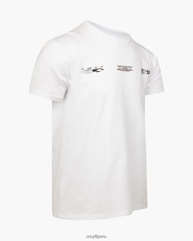 educación física Cruyff camiseta morris blanco 42TR20288 hombres camiseta