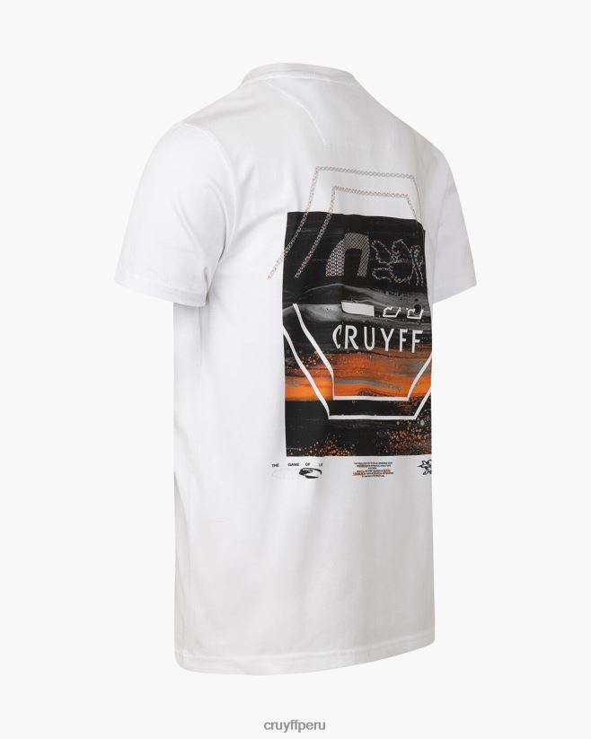 educación física Cruyff camiseta morris blanco 42TR20288 hombres camiseta