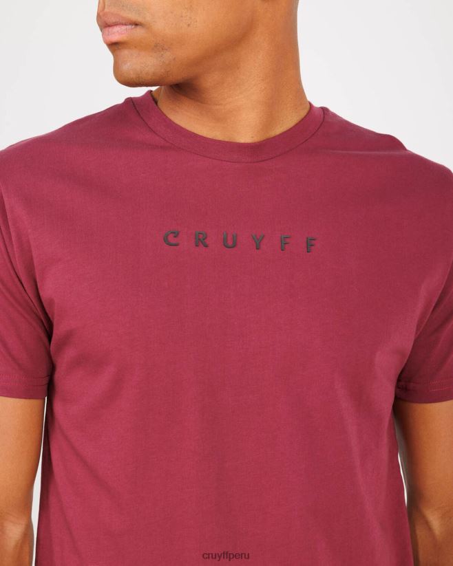 educación física Cruyff conjunto de camiseta Burdeos 42TR20605 hombres camiseta
