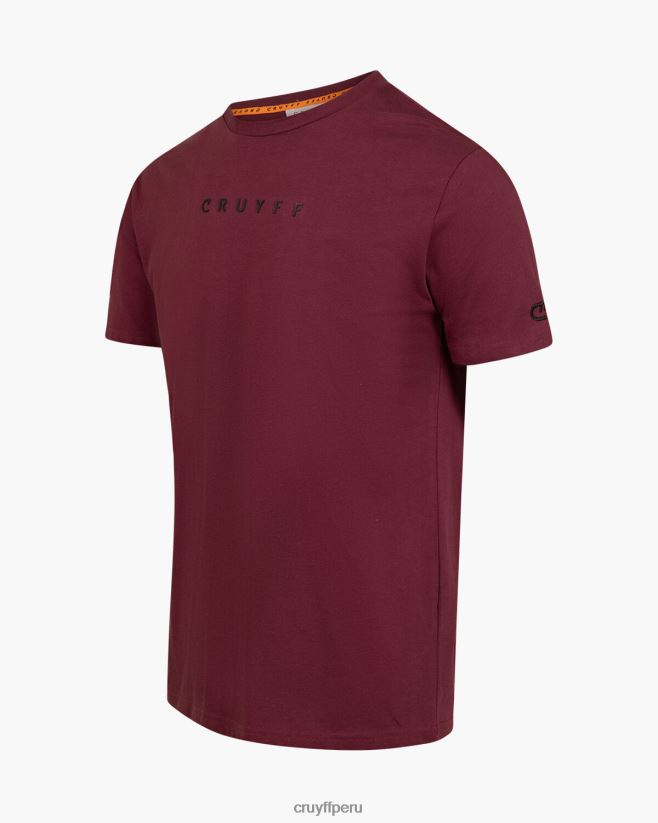 educación física Cruyff conjunto de camiseta Burdeos 42TR20605 hombres camiseta