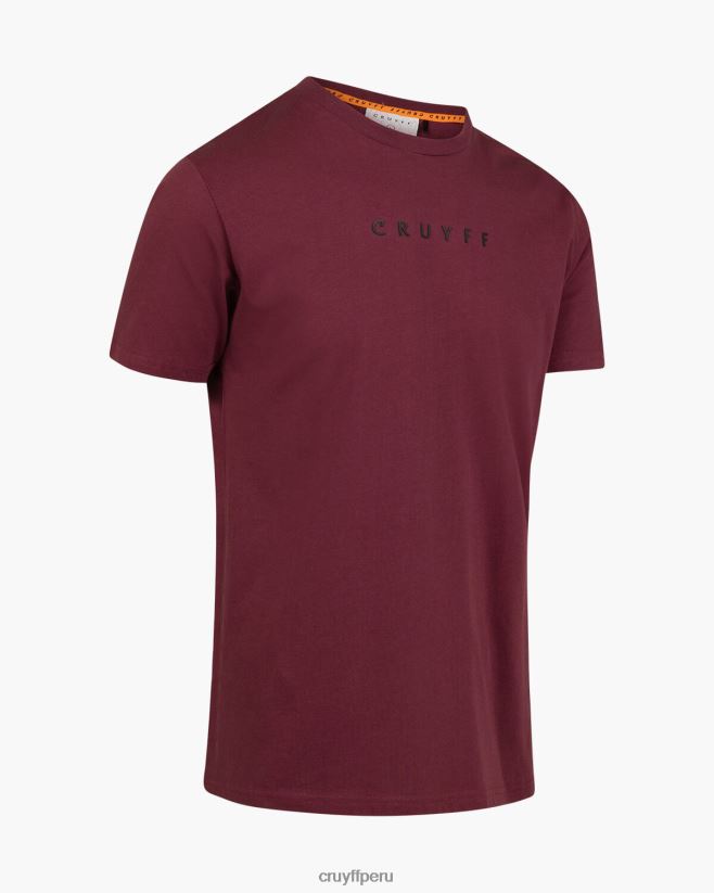 educación física Cruyff conjunto de camiseta Burdeos 42TR20605 hombres camiseta
