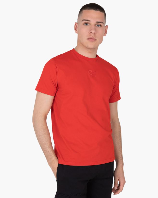 educación física Cruyff hernando tee rojo 42TR20892 hombres camiseta