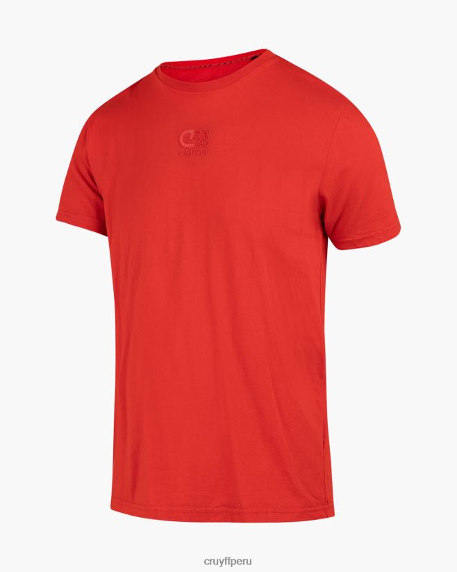 educación física Cruyff hernando tee rojo 42TR20892 hombres camiseta