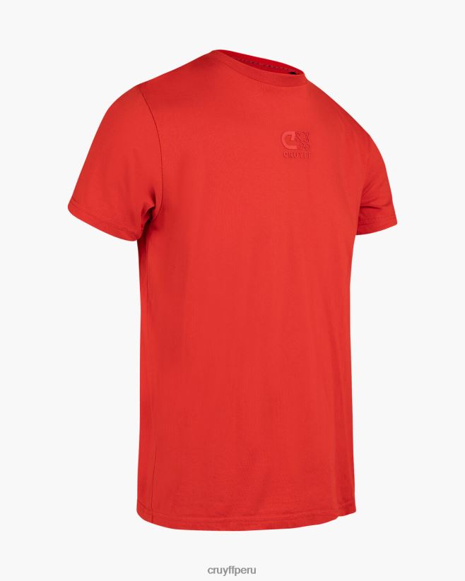 educación física Cruyff hernando tee rojo 42TR20892 hombres camiseta