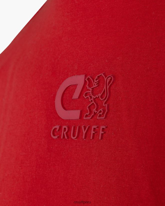 educación física Cruyff hernando tee rojo 42TR20892 hombres camiseta