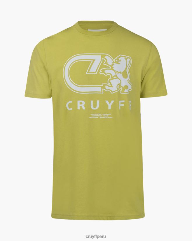 educación física Cruyff Álvaro tee amarillo 42TR20849 hombres camiseta