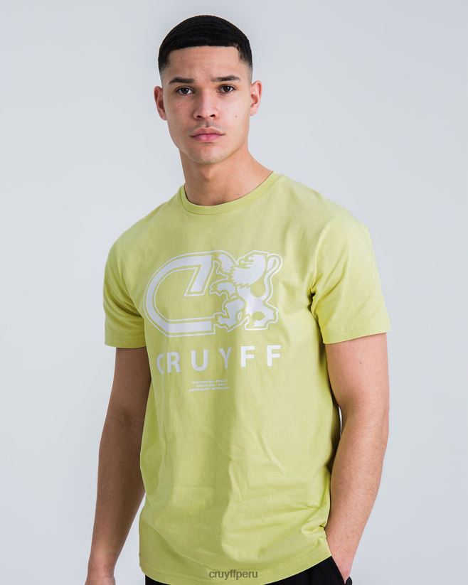 educación física Cruyff Álvaro tee amarillo 42TR20849 hombres camiseta