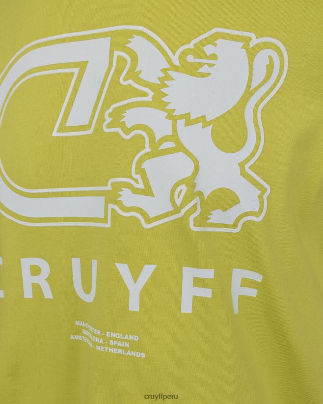 educación física Cruyff Álvaro tee amarillo 42TR20849 hombres camiseta