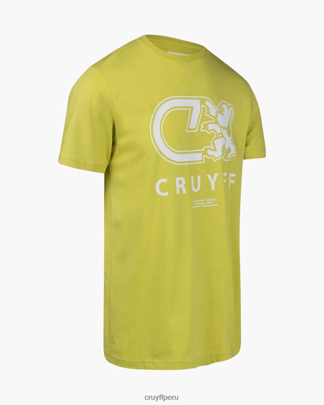 educación física Cruyff Álvaro tee amarillo 42TR20849 hombres camiseta