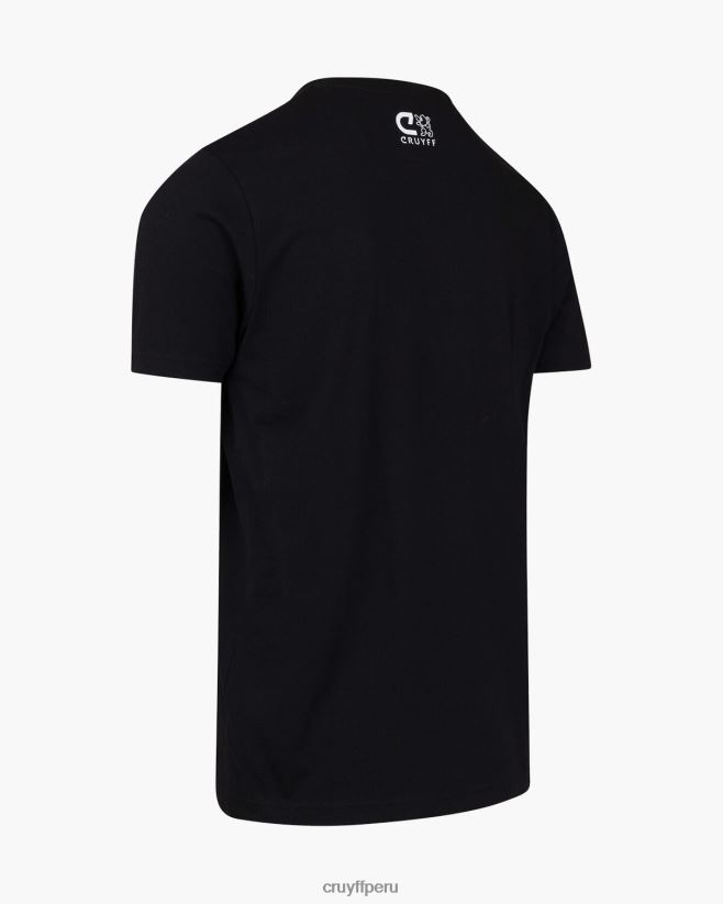 educación física Cruyff Álvaro tee negro 42TR20851 hombres camiseta