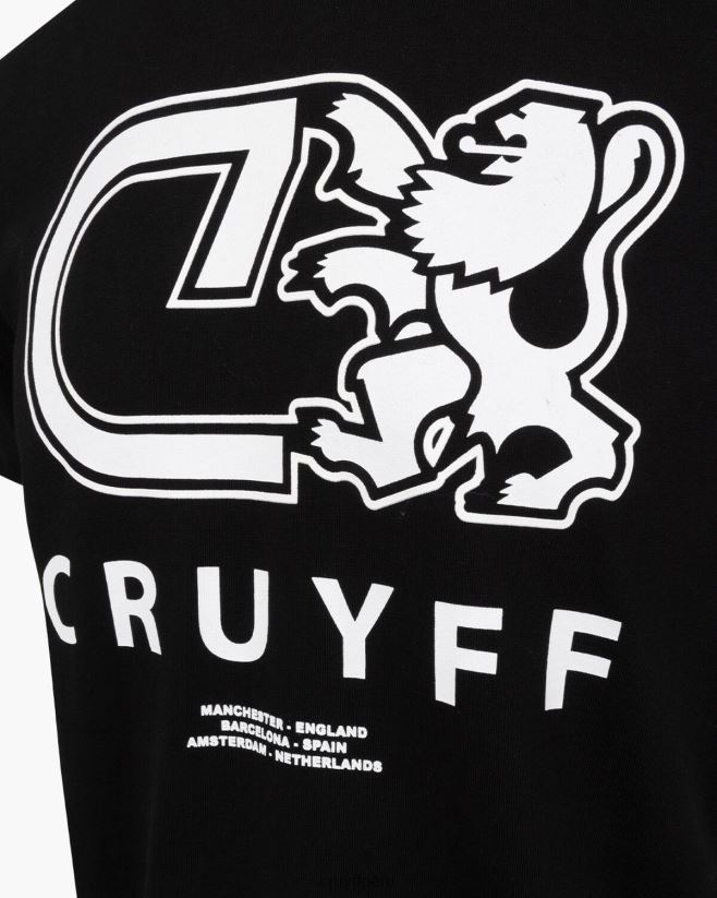 educación física Cruyff Álvaro tee negro 42TR20851 hombres camiseta