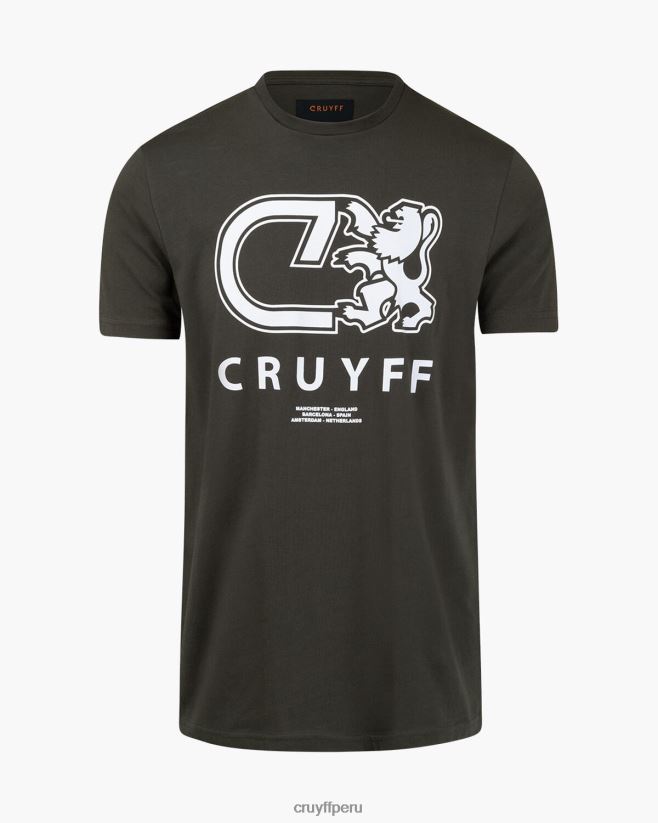 educación física Cruyff Álvaro tee verde 42TR20850 hombres camiseta