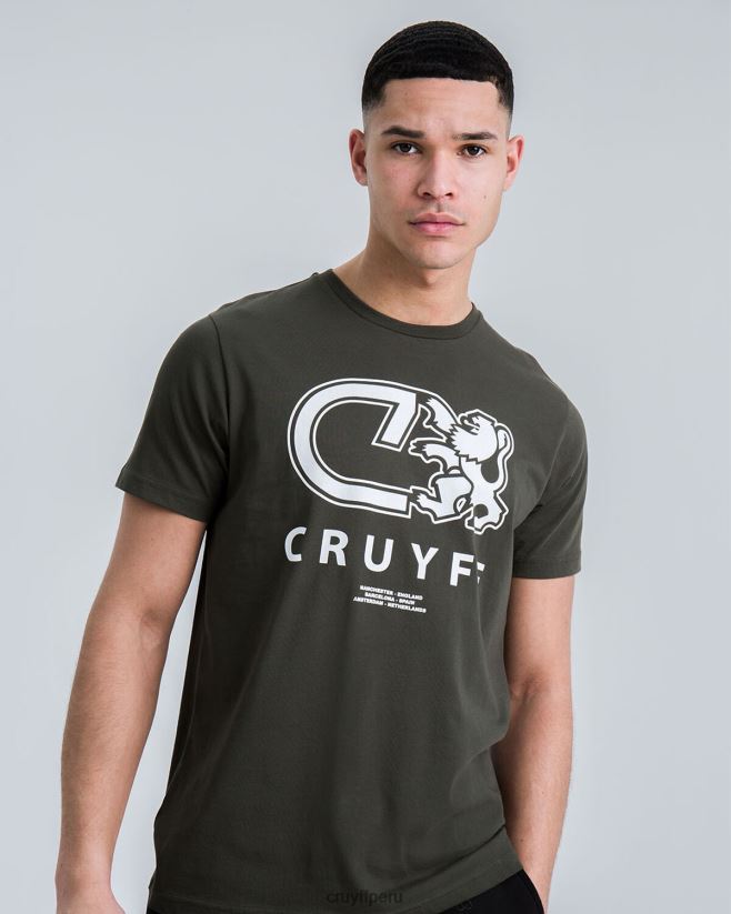 educación física Cruyff Álvaro tee verde 42TR20850 hombres camiseta