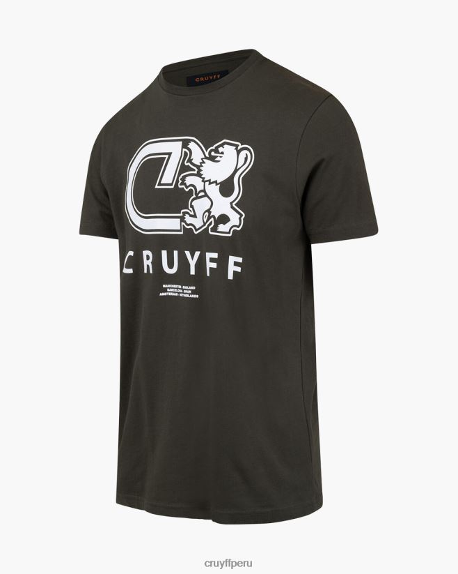 educación física Cruyff Álvaro tee verde 42TR20850 hombres camiseta