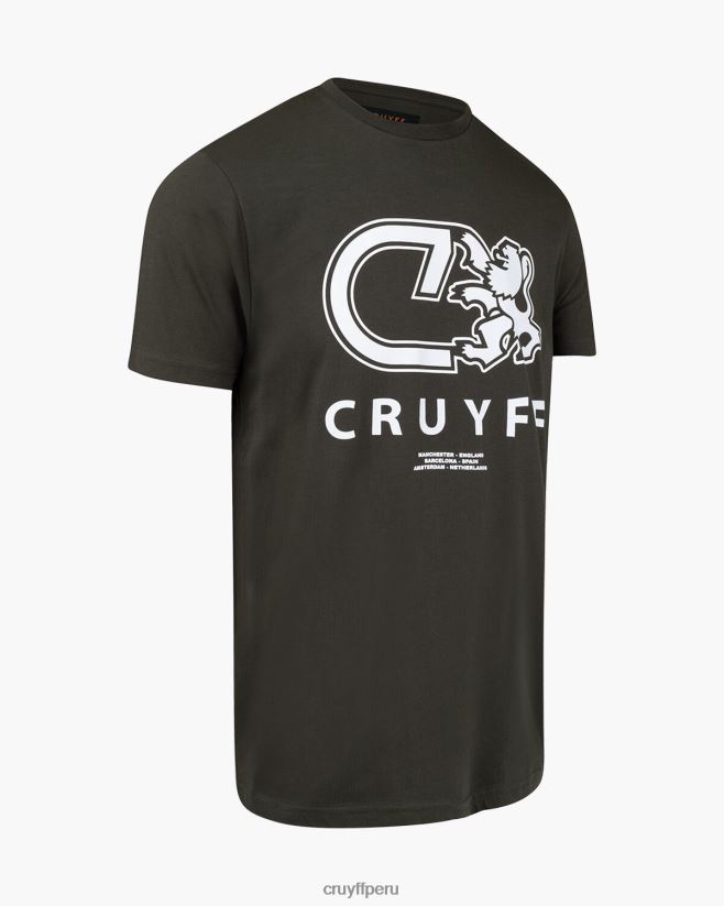 educación física Cruyff Álvaro tee verde 42TR20850 hombres camiseta