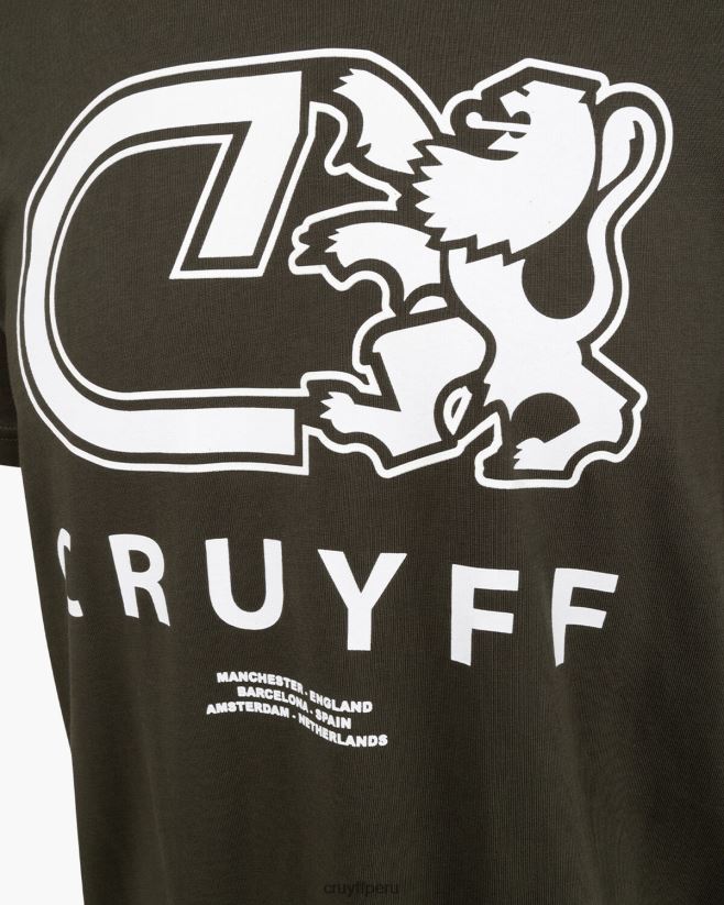 educación física Cruyff Álvaro tee verde 42TR20850 hombres camiseta
